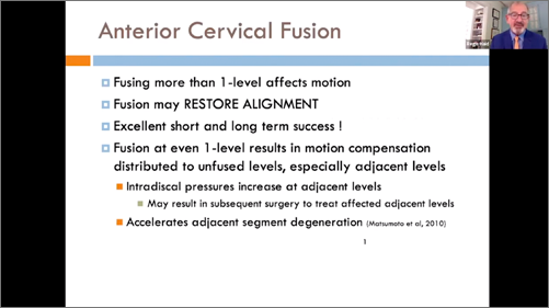 Dr. Regis Haid | Anterior Cervical Fusion Video Presentation