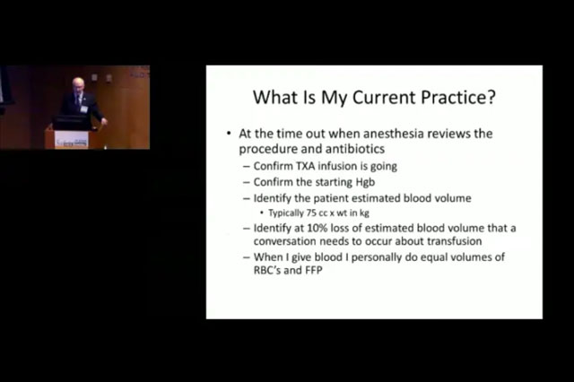 Blood Management in Spine Surgery